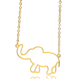 Open Elephant Pendant Necklace